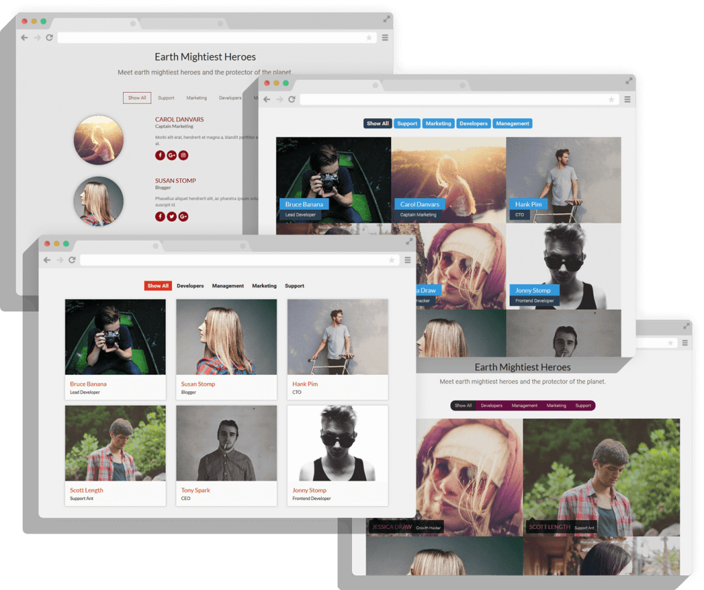 WordPress Team Page Plugin - Heroes Assemble